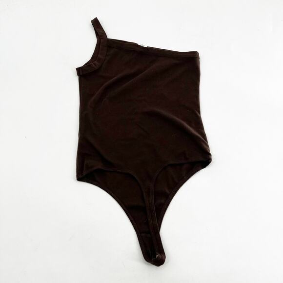 Melrose and Market Open Shoulder Brown‎ Bodysuit Small - Picture 3 of 4